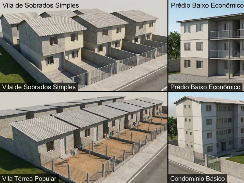 Condomínio de Kitnet - Modelos Econômicos